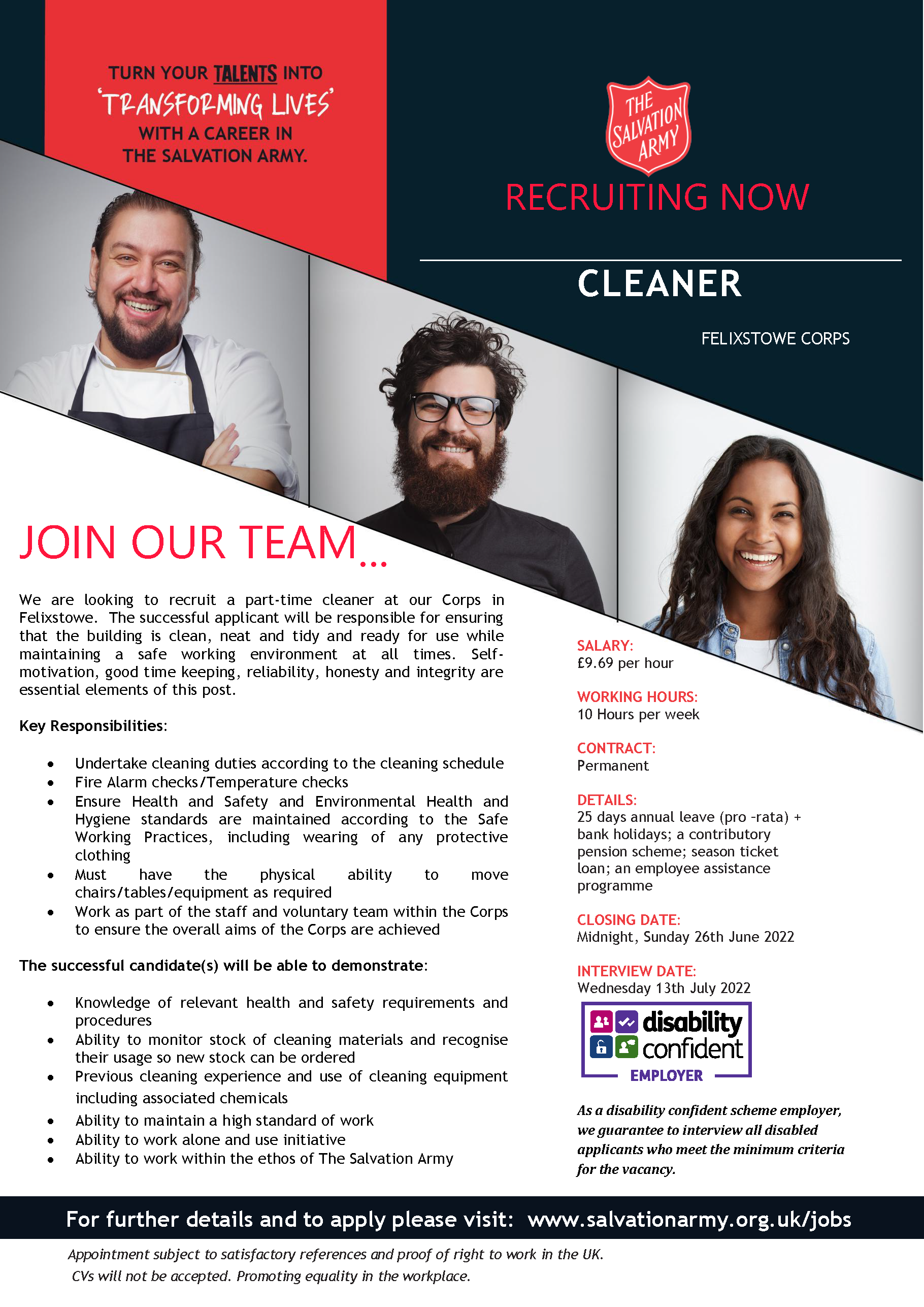 Read more about the article WE ARE RECRUITING FOR A HALL CLEANER