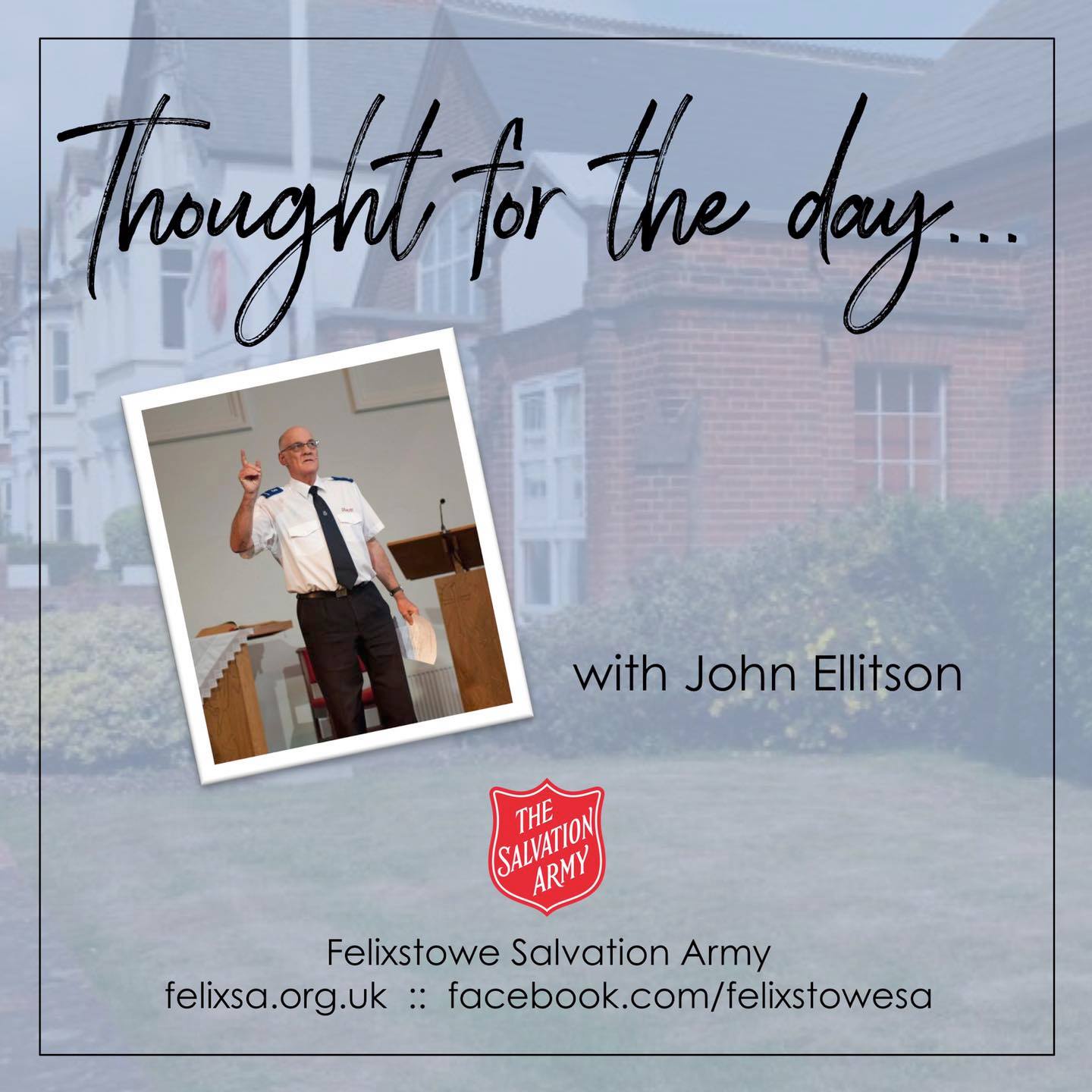 Thought for the Day with John Ellitson