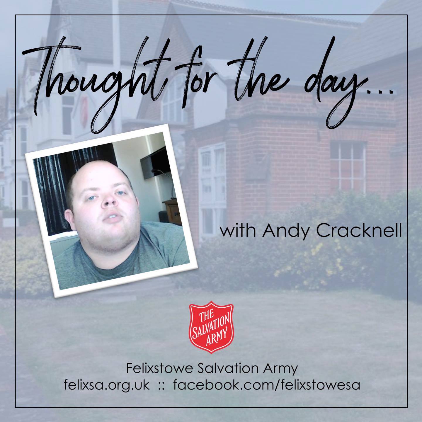 Thought for the Day with Andy Cracknell