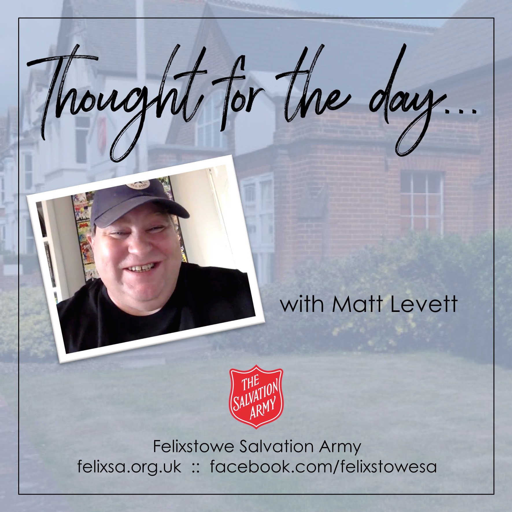 Thought for the Day with Matt Levett
