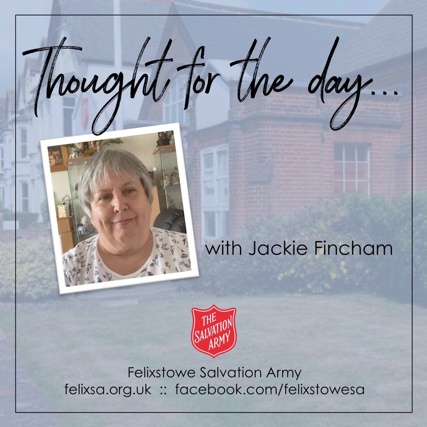 Thought for the Day with Jackie Fincham