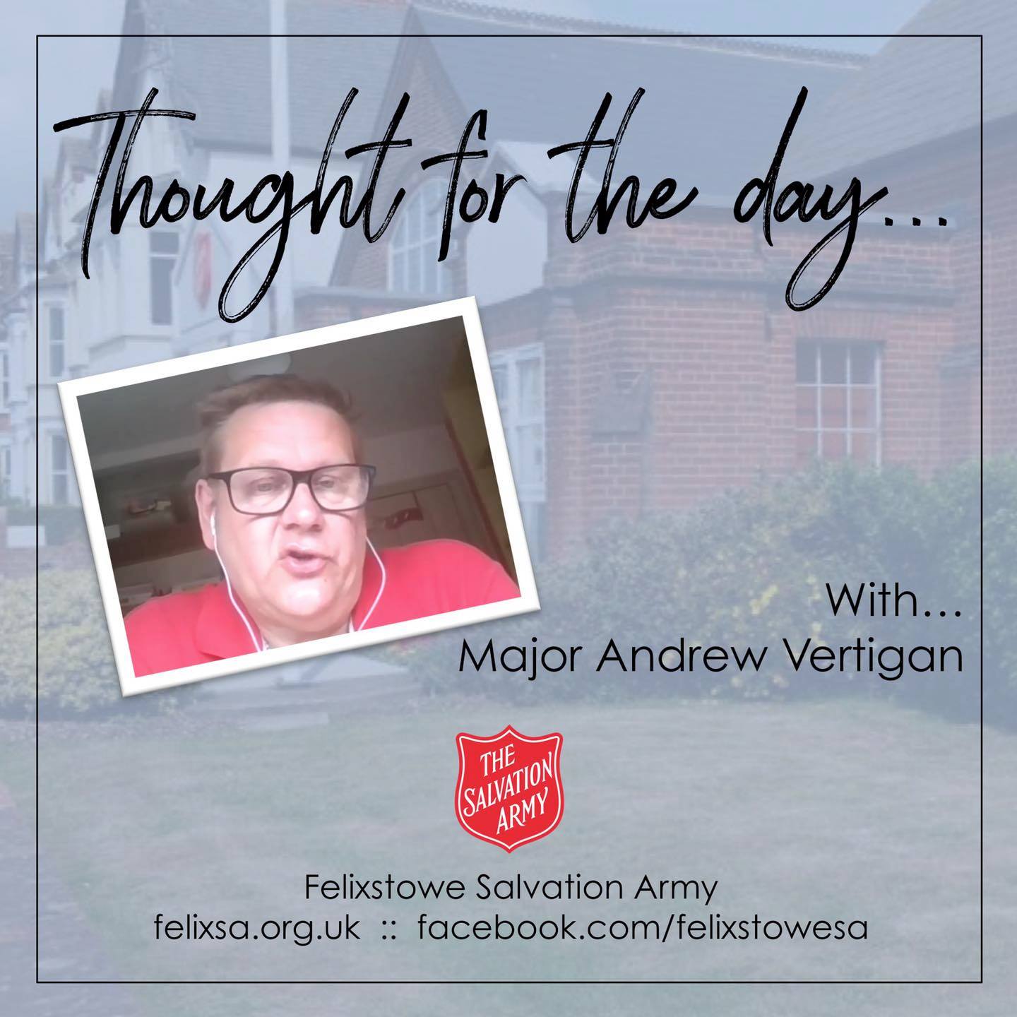 Thought for the Day with Major Andrew Vertigan