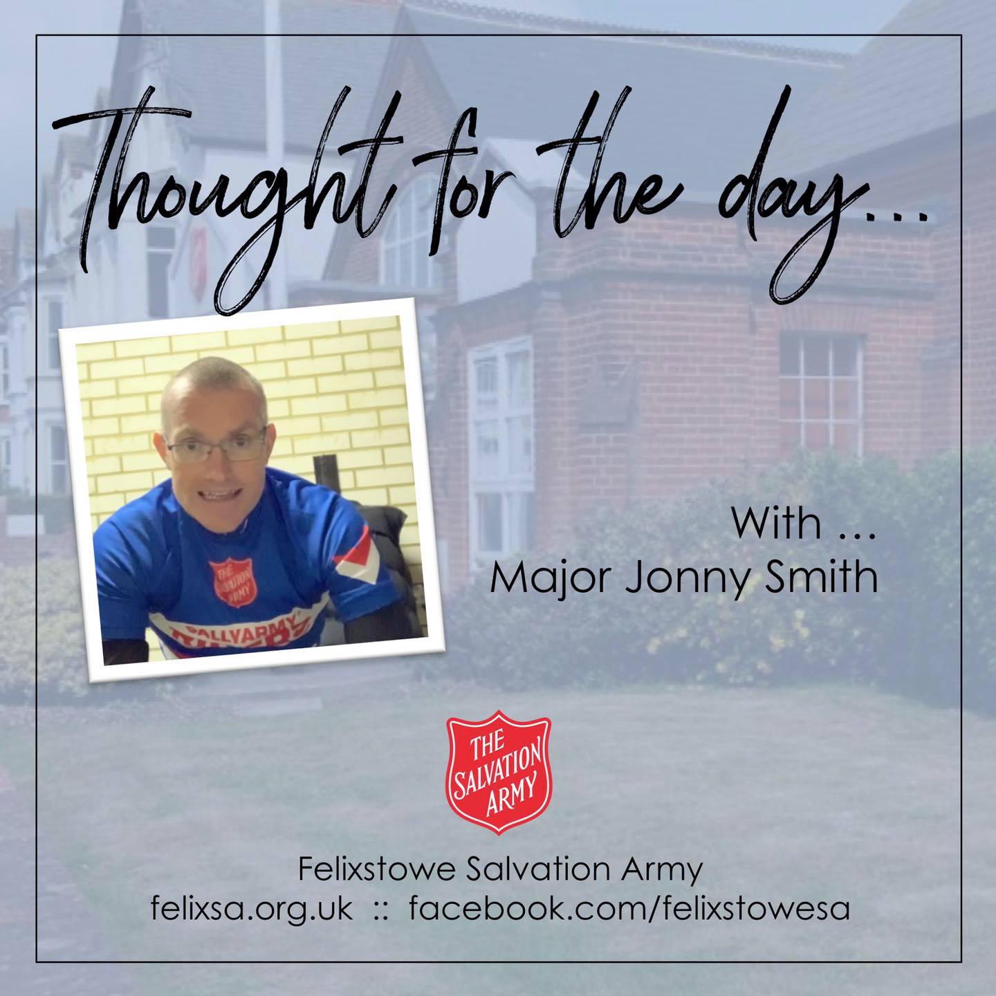 Thought for the Day with Major Jonny Smith