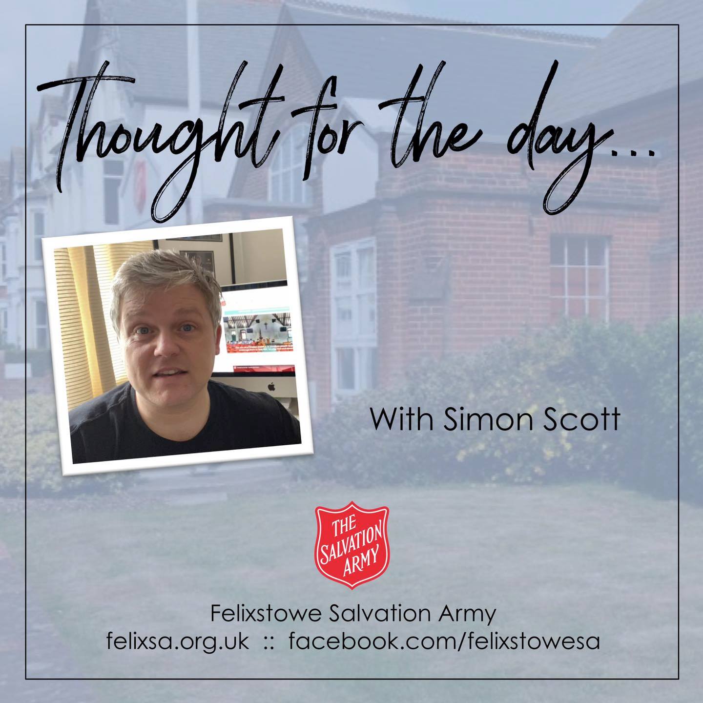 Thought for the Day with Simon Scott