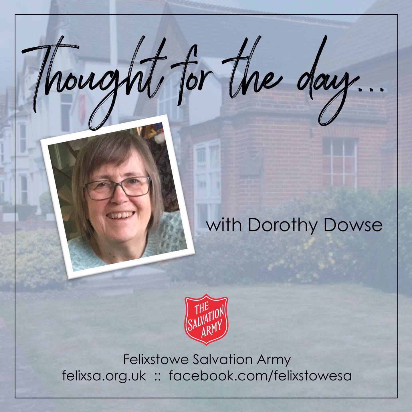 Thought for the Day with Dorothy Dowse